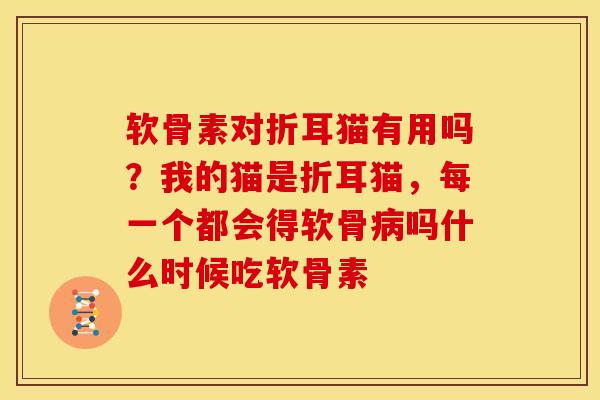 软骨素对折耳猫有用吗?我的猫是折耳猫,每一个都会得软骨吗什么时候吃软骨素 软骨素对折耳猫有用吗?我的猫是折耳猫,每一个都会得软骨吗什么时候吃软骨素
