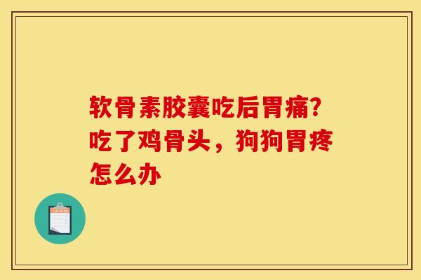 软骨素胶囊吃后胃痛?吃了鸡骨头,狗狗胃疼怎么办 软骨素胶囊吃后胃痛?吃了鸡骨头,狗狗胃疼怎么办