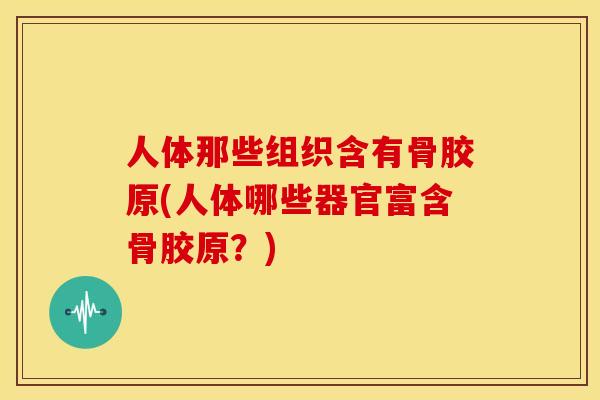 人体那些组织含有骨胶原(人体哪些器官富含骨胶原?) 人体那些组织含有骨胶原(人体哪些器官富含骨胶原?)
