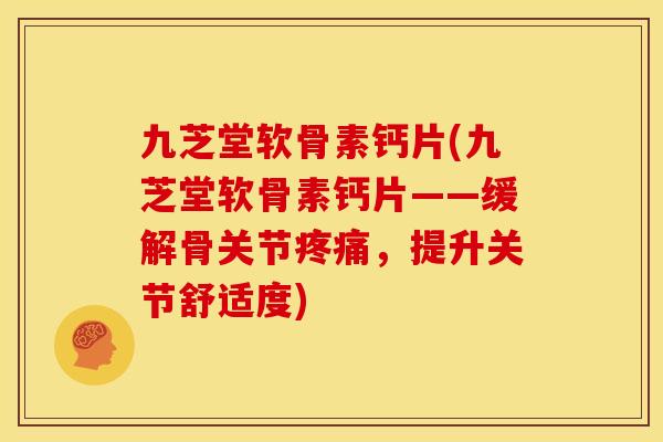 九芝堂软骨素钙片(九芝堂软骨素钙片——缓解骨关节,提升关节舒适度) 九芝堂软骨素钙片(九芝堂软骨素钙片——缓解骨关节,提升关节舒适度)