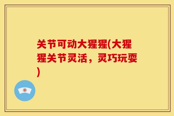 关节可动大猩猩(大猩猩关节灵活,灵巧玩耍) 关节可动大猩猩(大猩猩关节灵活,灵巧玩耍)