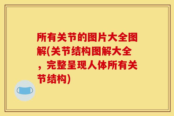 所有关节的图片大全图解(关节结构图解大全，完整呈现人体所有关节结构)