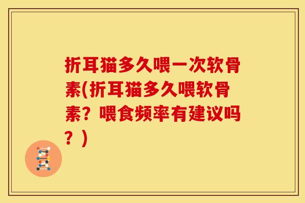 折耳猫多久喂一次软骨素(折耳猫多久喂软骨素?喂食频率有建议吗?) 折耳猫多久喂一次软骨素(折耳猫多久喂软骨素?喂食频率有建议吗?)