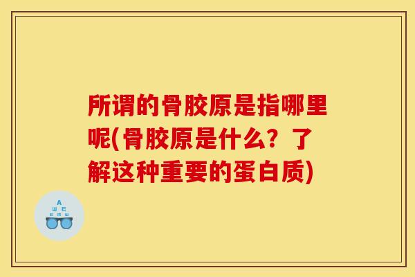 所谓的骨胶原是指哪里呢(骨胶原是什么？了解这种重要的蛋白质)