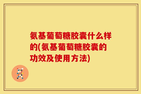 氨基葡萄糖胶囊什么样的(氨基葡萄糖胶囊的功效及使用方法) 氨基葡萄糖胶囊什么样的(氨基葡萄糖胶囊的功效及使用方法)