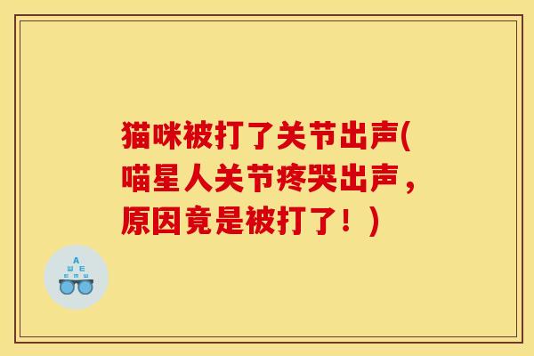 猫咪被打了关节出声(喵星人关节疼哭出声,原因竟是被打了!) 猫咪被打了关节出声(喵星人关节疼哭出声,原因竟是被打了!)