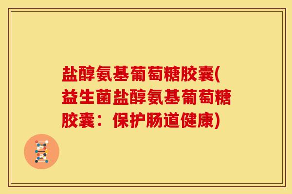 盐醇氨基葡萄糖胶囊(益生菌盐醇氨基葡萄糖胶囊：保护肠道健康)