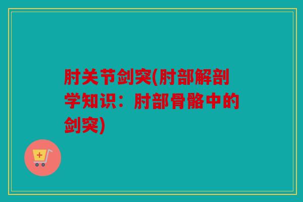 肘关节剑突(肘部解剖学知识：肘部骨骼中的剑突)
