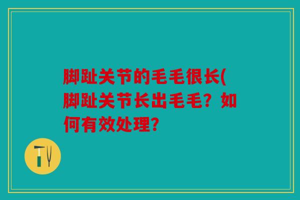 脚趾关节的毛毛很长(脚趾关节长出毛毛？如何有效处理？