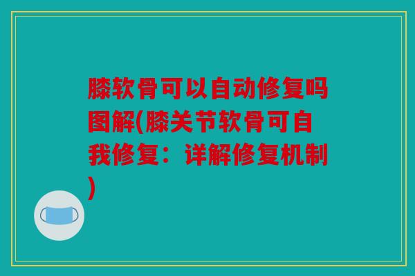 膝软骨可以自动修复吗图解(膝关节软骨可自我修复:详解修复机制) 膝软骨可以自动修复吗图解(膝关节软骨可自我修复:详解修复机制)