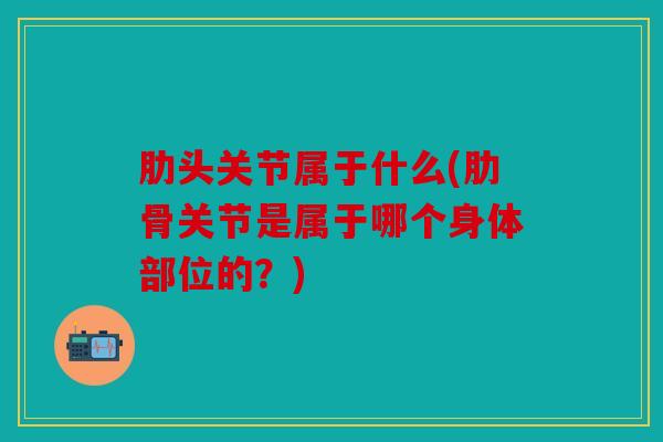 肋头关节属于什么(肋骨关节是属于哪个身体部位的?) 肋头关节属于什么(肋骨关节是属于哪个身体部位的?)