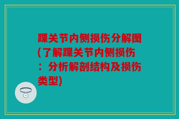 踝关节内侧损伤分解图(了解踝关节内侧损伤：分析解剖结构及损伤类型)