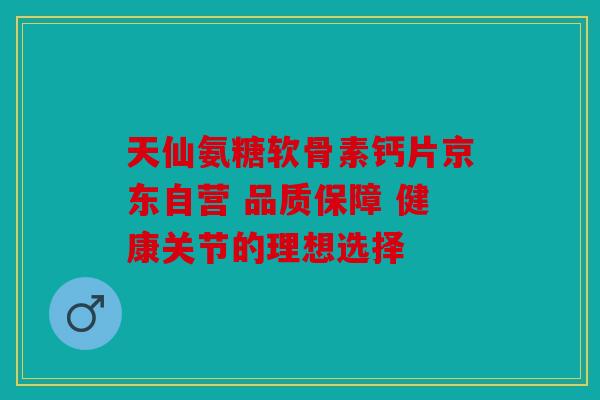 天仙氨糖软骨素钙片京东自营 品质保障 健康关节的理想选择 天仙氨糖软骨素钙片京东自营 品质保障 健康关节的理想选择