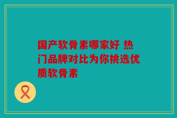 国产软骨素哪家好 热门品牌对比为你挑选优质软骨素