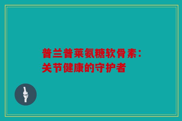 普兰普莱氨糖软骨素:关节健康的守护者 普兰普莱氨糖软骨素:关节健康的守护者