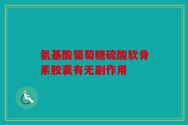 氨基酸葡萄糖硫酸软骨素胶囊有无副作用