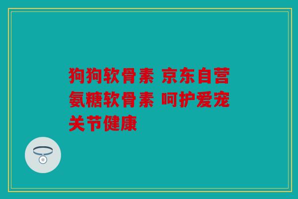 狗狗软骨素 京东自营氨糖软骨素 呵护爱宠关节健康